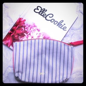 IPSY January 2019 Blue & White Stripe Makeup Bag